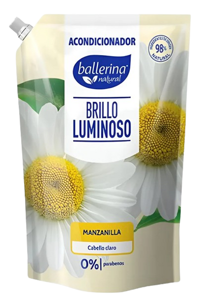 Acondicionador Ballerina Brillo Luminoso Manzanilla Dp 750 Ml