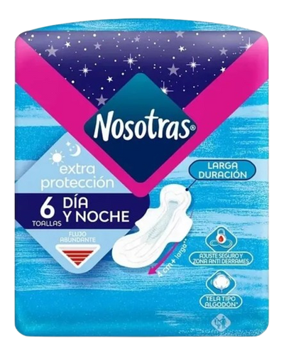 Toalla Higienica Nosotras Dia Y Noche 6 Und